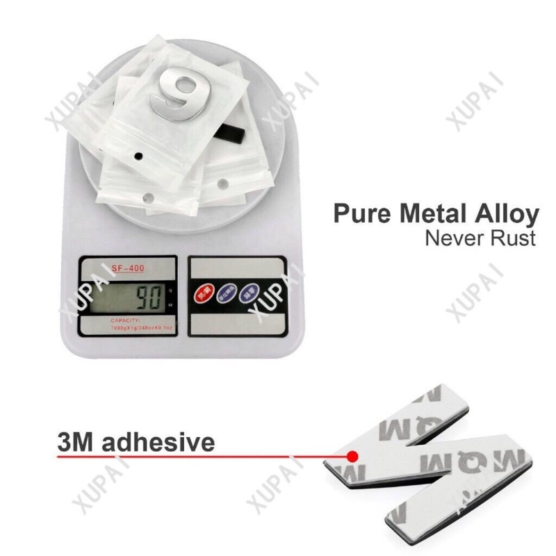 1 Miếng Dán Hình Chữ Cái 3D Bằng Kim Loại Bạc 25mm DIY Trang Trí Xe Hơi