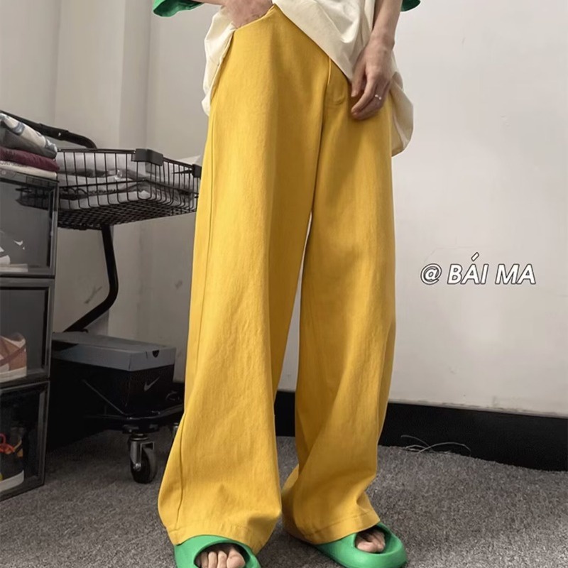 Quần Jean Ống Rộng Thời Trang Hip Hop Đường Phố Cá Tính Cho Nam