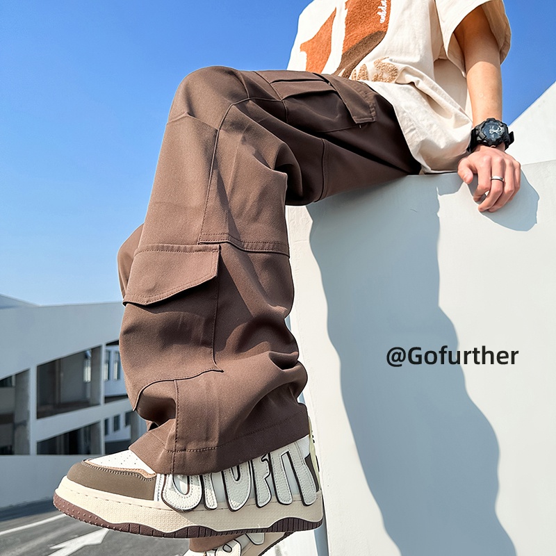 Quần Dài Ống Rộng Phong Cách Đường Phố Mỹ Cá Tính Cho Nam