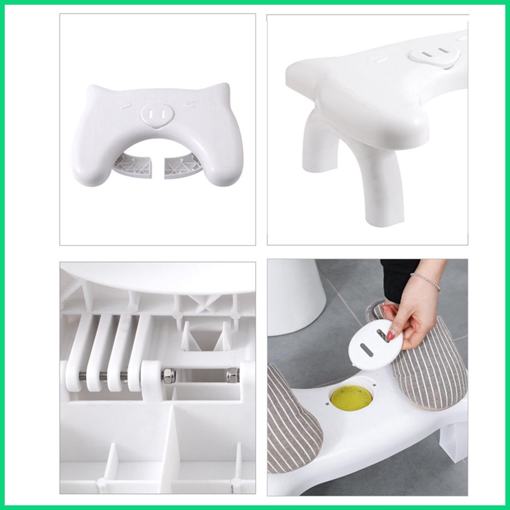 Ghế Để Chân Khi Đi Vệ Sinh Chống Trượt Kiểu Hoạt Hình Dễ Thương Cho Người Lớn Trẻ Em