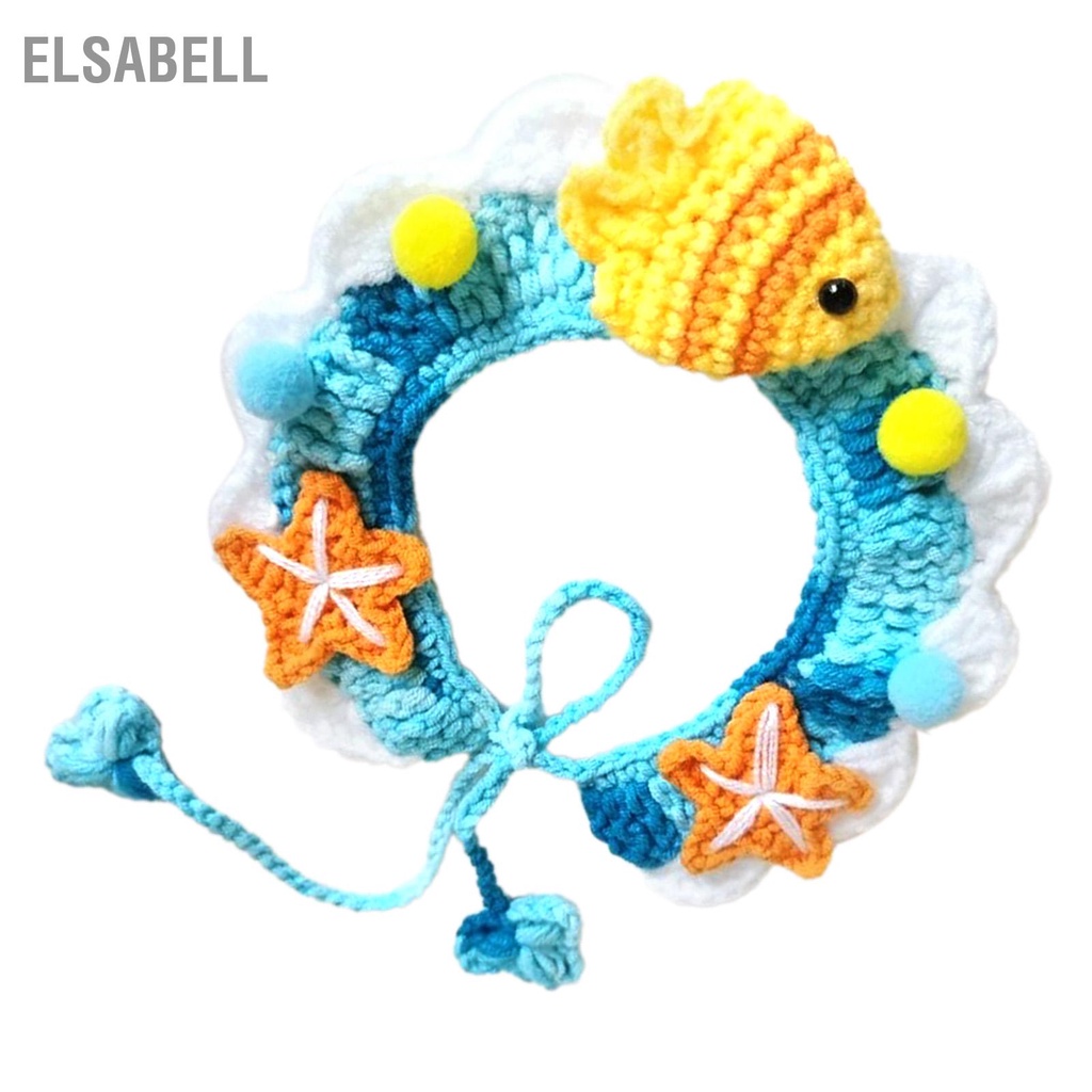 Elsabell Dệt Kim Cổ Thú Cưng Tay Thoáng Khí Thoải Mái Thời Trang Yếm Mèo Có Dây Thể Điều Chỉnh Cho Chó