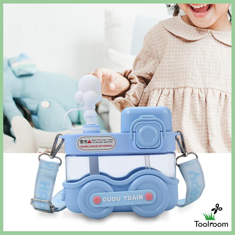 Bình Nước Di Động Dễ Thương Có Dây Đeo Vai Tùy Chỉnh Cho Bé