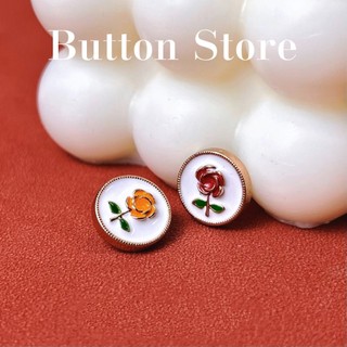 Set 10 Nút Áo Hình Chữ H Họa Tiết Chấm Bi Xinh Xắn