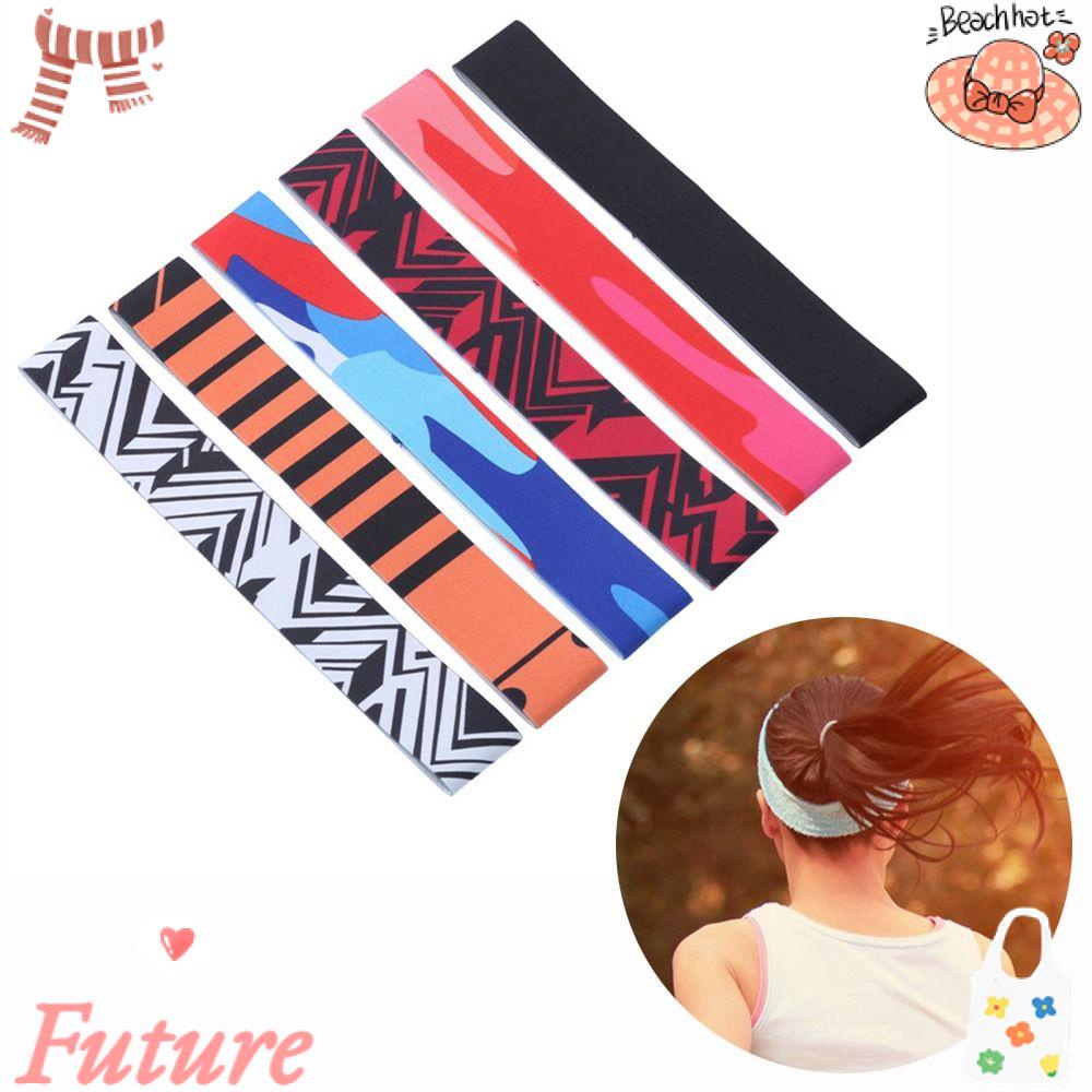 Băng Đô Thể Thao Co Giãn Chống Trượt Chống Mồ Hôi In Họa Tiết Kẻ Sọc