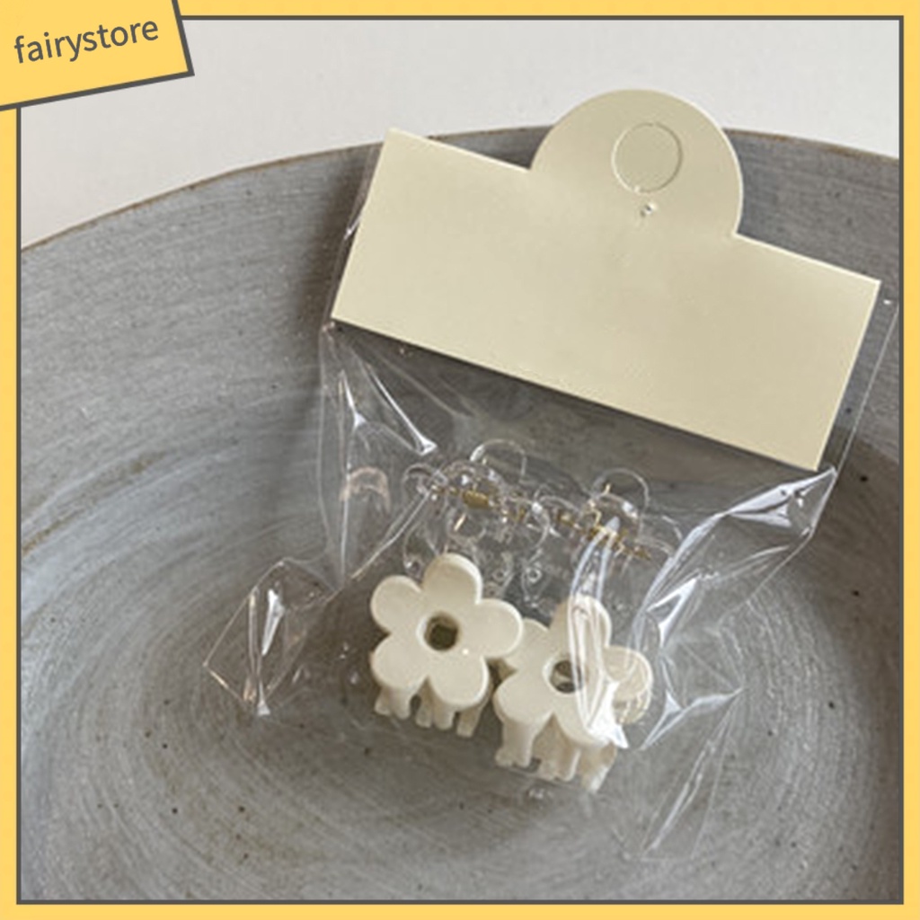 Bộ 4 Kẹp Tóc Hình Hoa Mini Xinh Xắn Cho Bé Gái