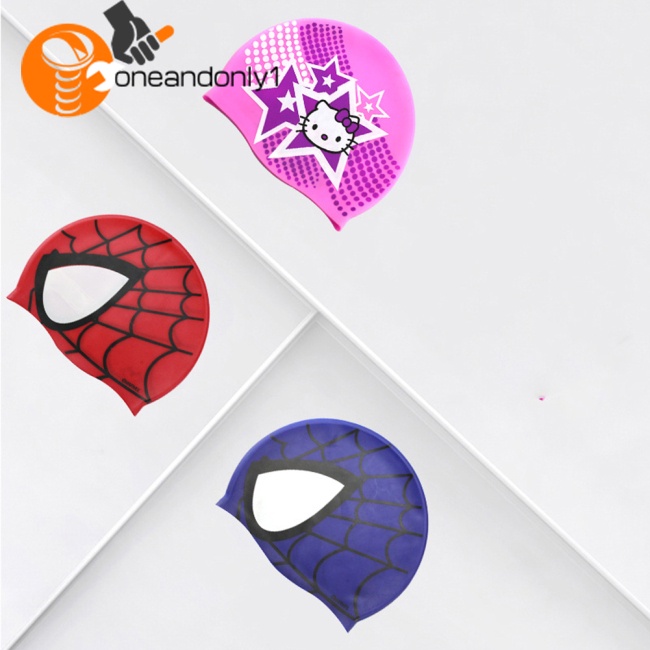 Mũ Bơi Bảo Vệ Tai Chống Thấm Nước In Hoạt Hình Dễ Thương Cho Bé