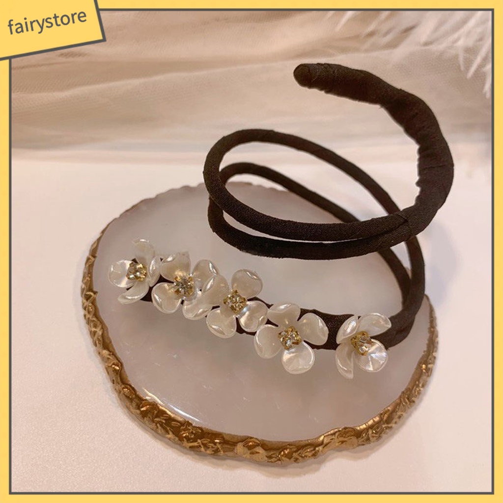 Kẹp Tóc Nửa Quả Cầu Hoa Đính Ngọc Trai Nhân Tạo