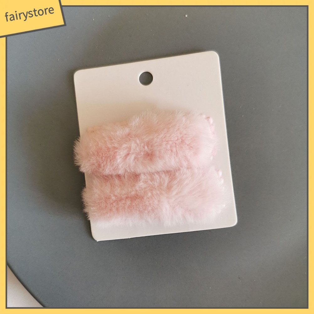 Set 2 Kẹp Tóc Hình Chữ Nhật Màu Sắc Kẹo Ngọt Dành Cho Nữ