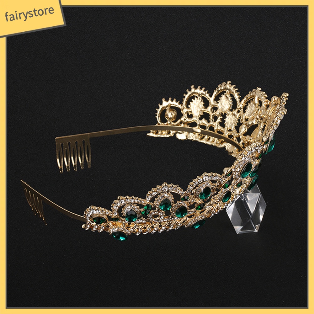 Cài Tóc Hình Vương Miện Đính Đá Sang Trọng Cho Nữ