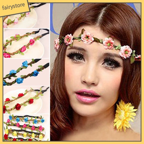 Băng Đô Hoa Cài Tóc Phong Cách Boho Cho Nữ