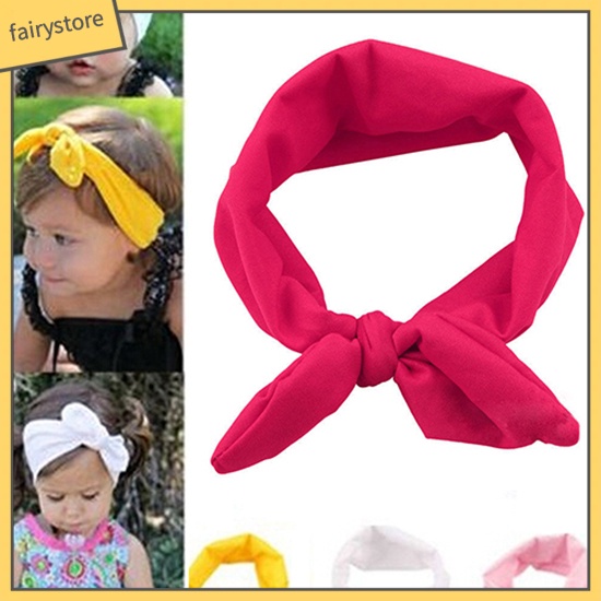 Băng Đô Tai Thỏ Co Giãn Cho Bé Gái