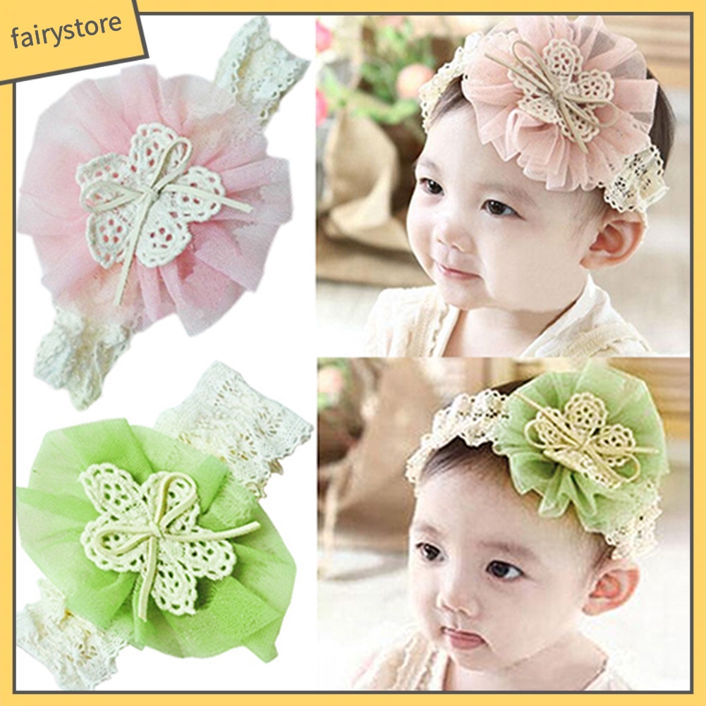 Băng Đô Ren Hoa Dễ Thương Cho Bé Gái