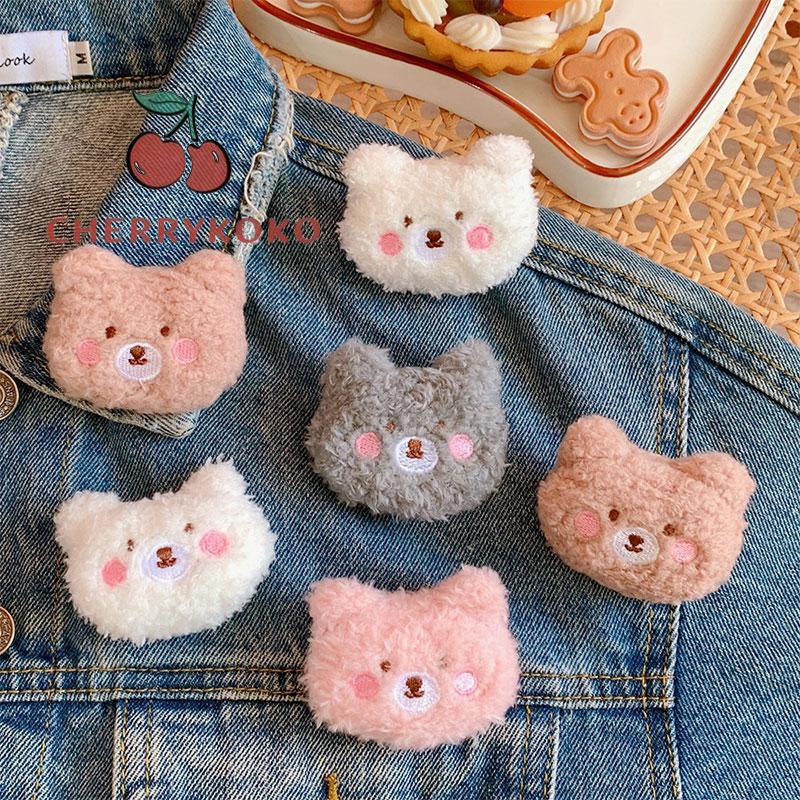 🍒🍒CHERRYKOKO Ghim Cài Áo Hình Gấu Bông Dễ Thương