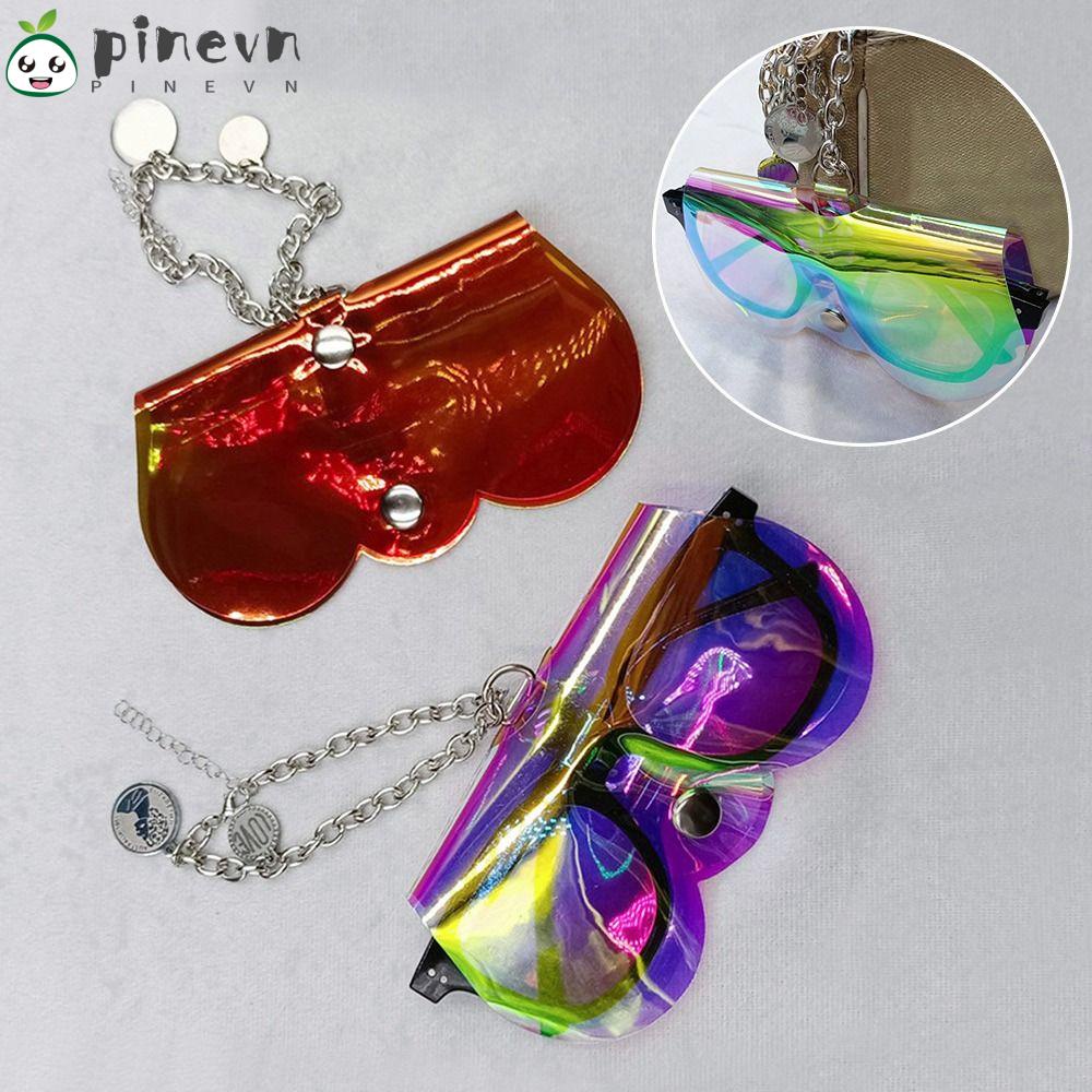 Túi Đựng Mắt Kính Bằng PVC Màu Laser Tiện Dụng Mang Theo Du Lịch