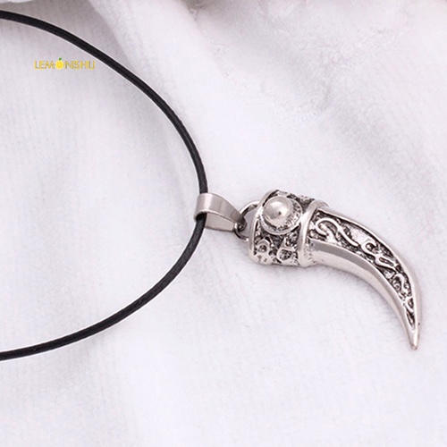 Vòng cổ Nanh SóI BằNg ThéP Titan ThờI Trang