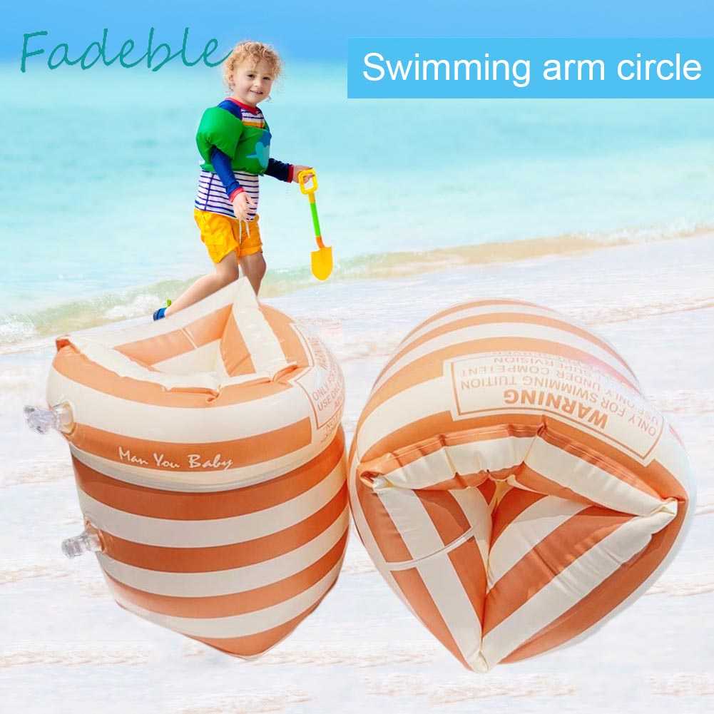 1 Cặp Phao Bơi Bơm Hơi Đeo Cánh Tay Bằng PVC In Họa Tiết Dễ Thương Cho Người