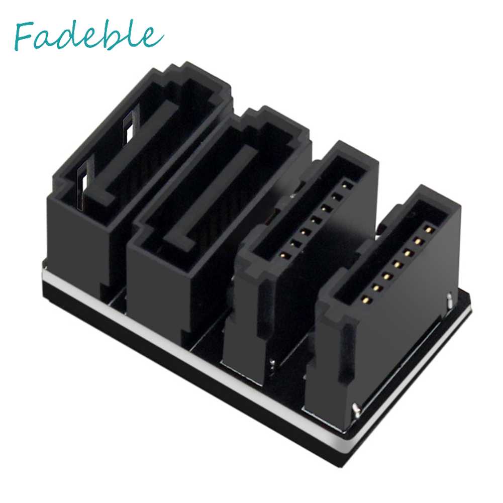 Bộ Chuyển Đổi 2 SATA 7Pin Male Sang Female Cho Bo Mạch Chủ
