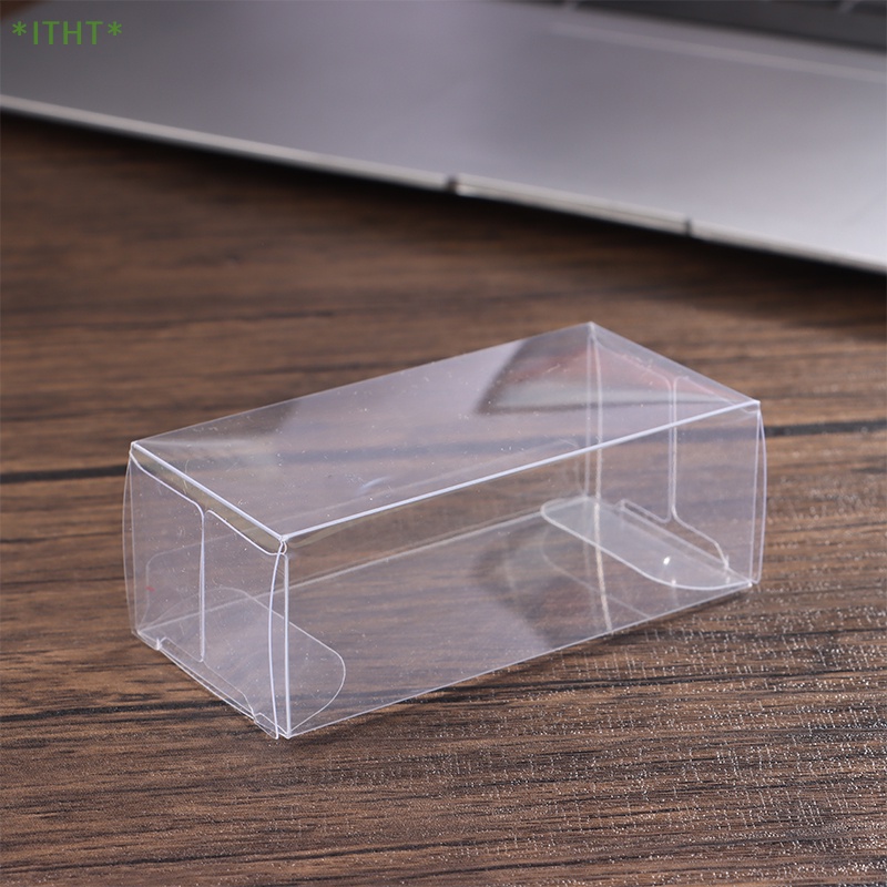 Bộ 10 Hộp Nhựa PVC 82 * 40 * 30mm Trưng Bày Mô Hình Xe Hơi Đồ Chơi 1 / 64