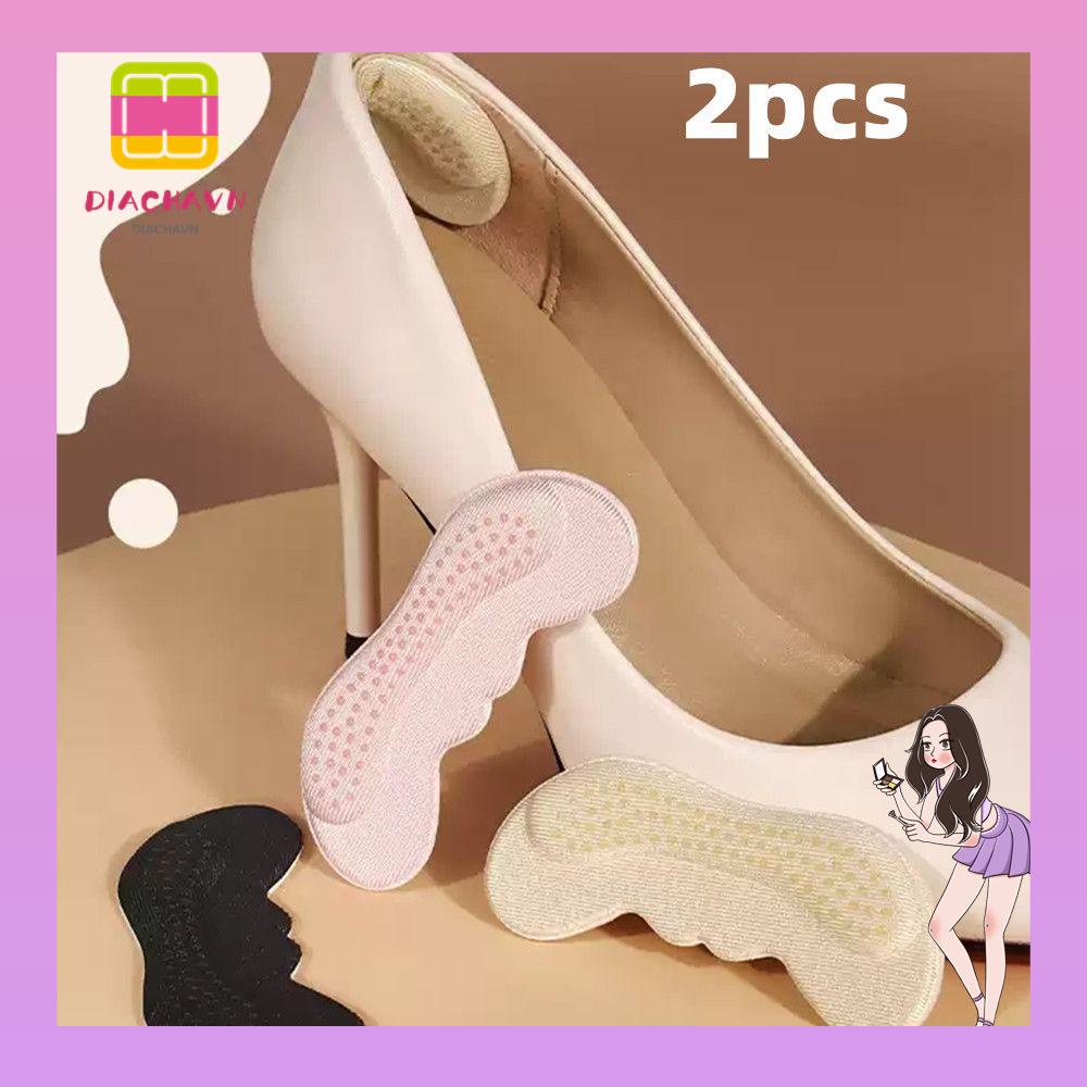 Set 2 Miếng Đệm Lót Gót Chân Tự Dính Giúp Giảm Đau Có Thể Tái Sử Dụng