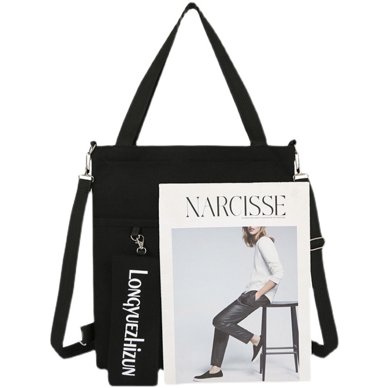 Túi Đeo Vai Vải canvas In Hoạt Hình One Piece Luffy Dạ Quang Cỡ Lớn Thời Trang Cho Học Sinh