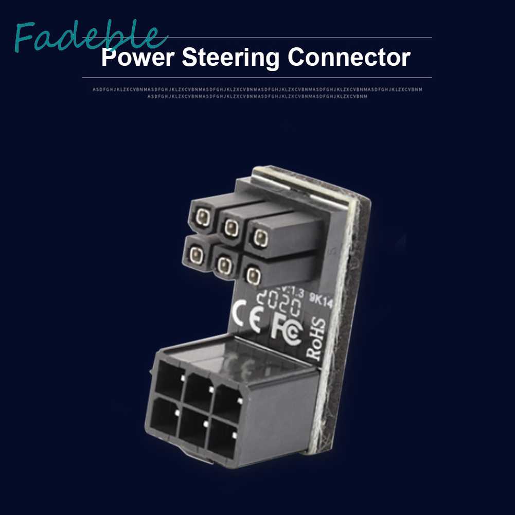 Đầu Nối ATX 6 Pin Cái Sang Đực Góc 180 Độ Cho Thẻ Đồ Họa