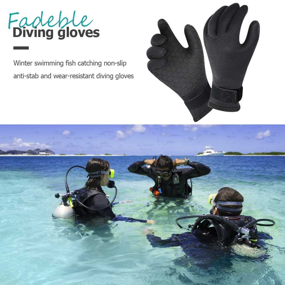 Găng Tay Bơi Lặn Chống Trượt Dày 3mm