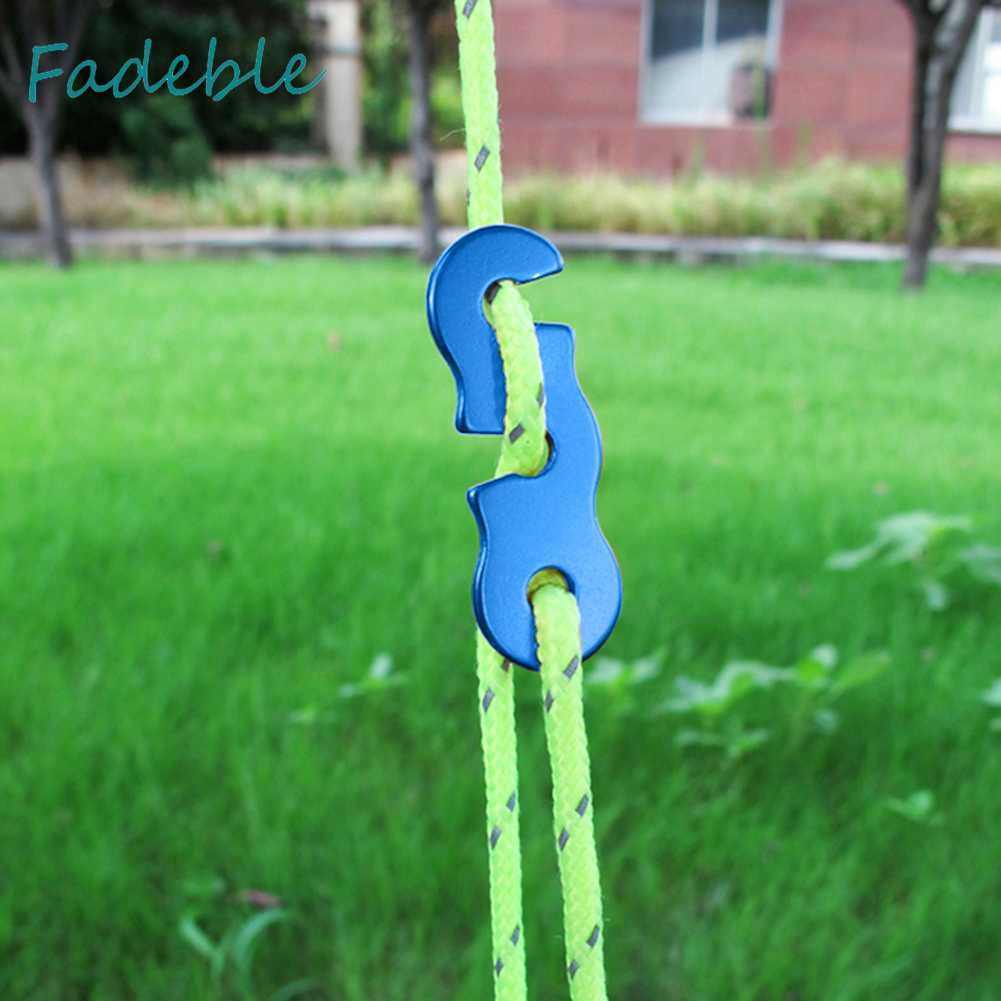 Bộ 10 Móc Khóa Dây Lều Cắm Trại Hình Chữ S