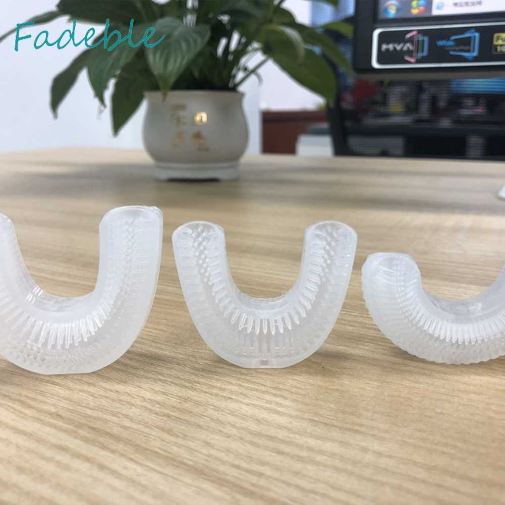 Bàn Chải Đánh Răng Điện Tử Đầu Silicon Thay Thế Xoay 360 Độ Thông