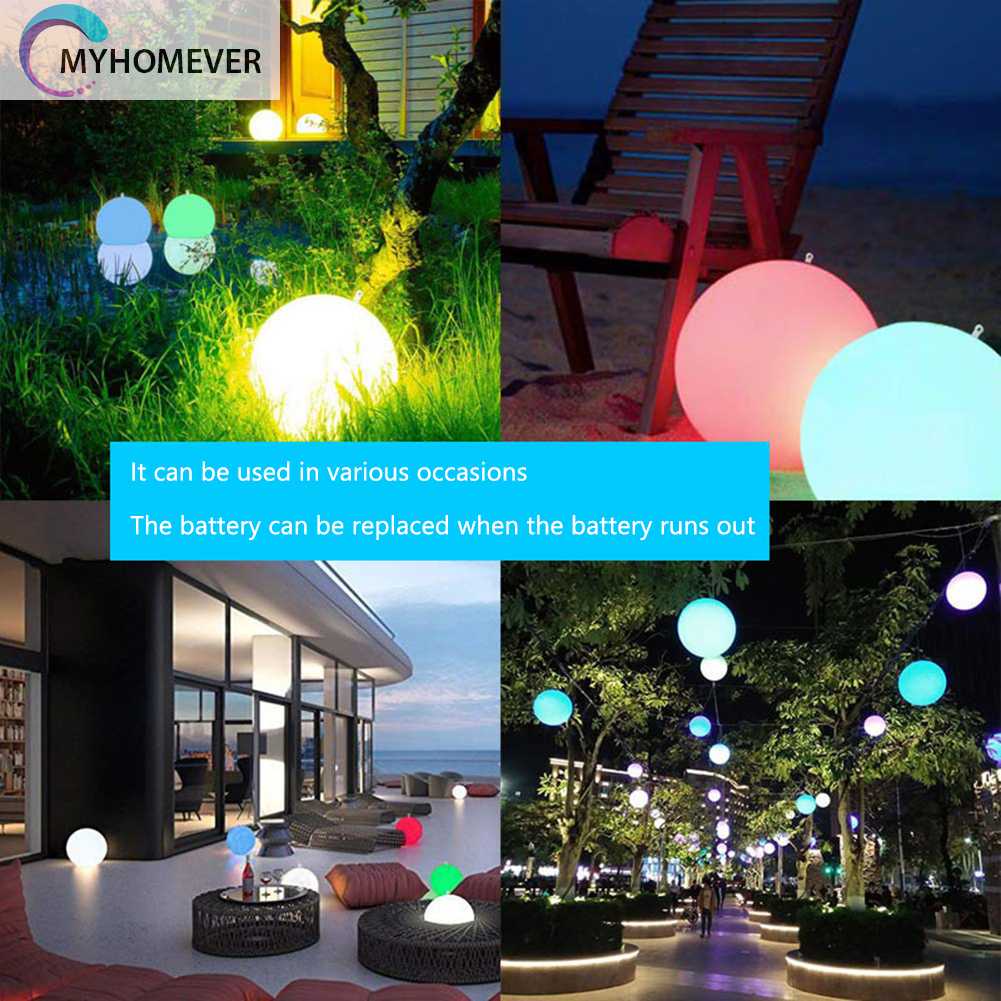 Bóng Chơi Bãi Biển / Bể bơi 40cm Có Đèn LED 16 Màu