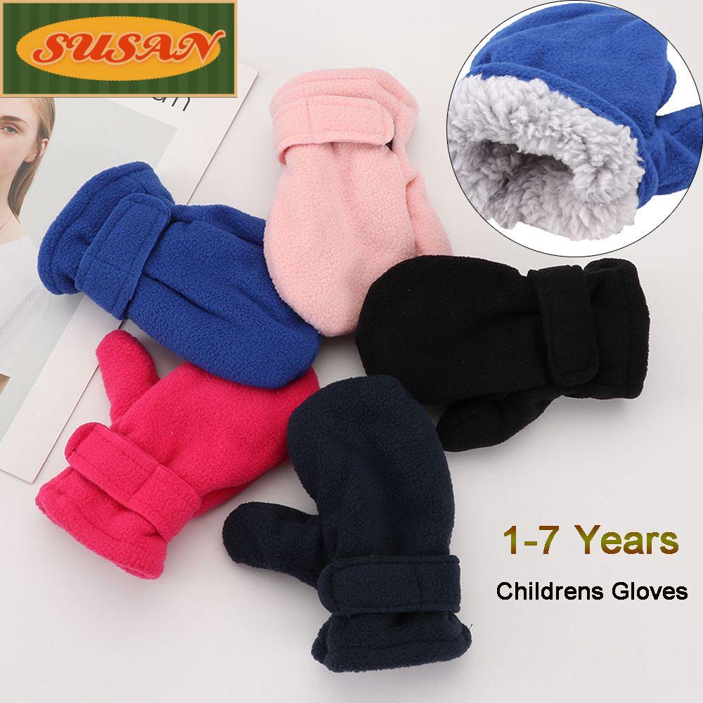 Găng Tay Dày Giữ Ấm Màu Kẹo Thời Trang Cho Bé
