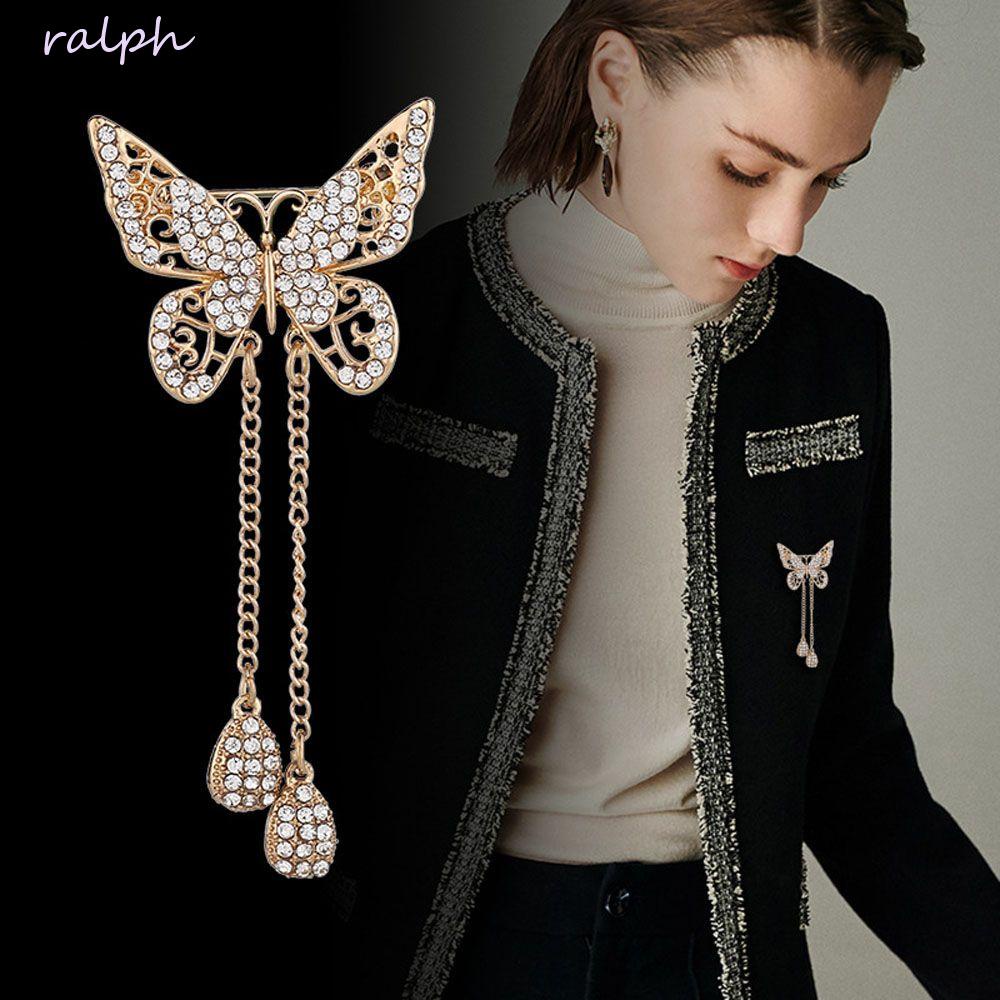 Trâm Cài Áo Hình Bướm Đính Đá Cổ Điển Thanh Lịch Cho Đám CướiBông Tai Dáng Dài Hình Giọt Nước Đính Đá Thời Trang