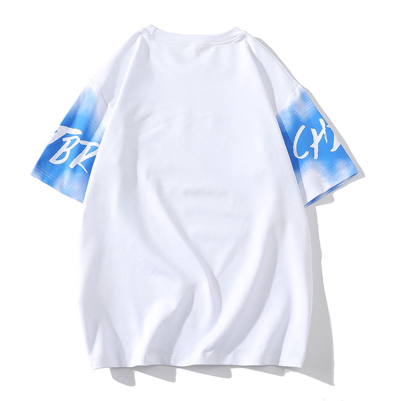 Áo Thun Tay Ngắn Vải Lụa Lạnh In Họa Tiết Thời Trang Mùa Hè Cho Nam