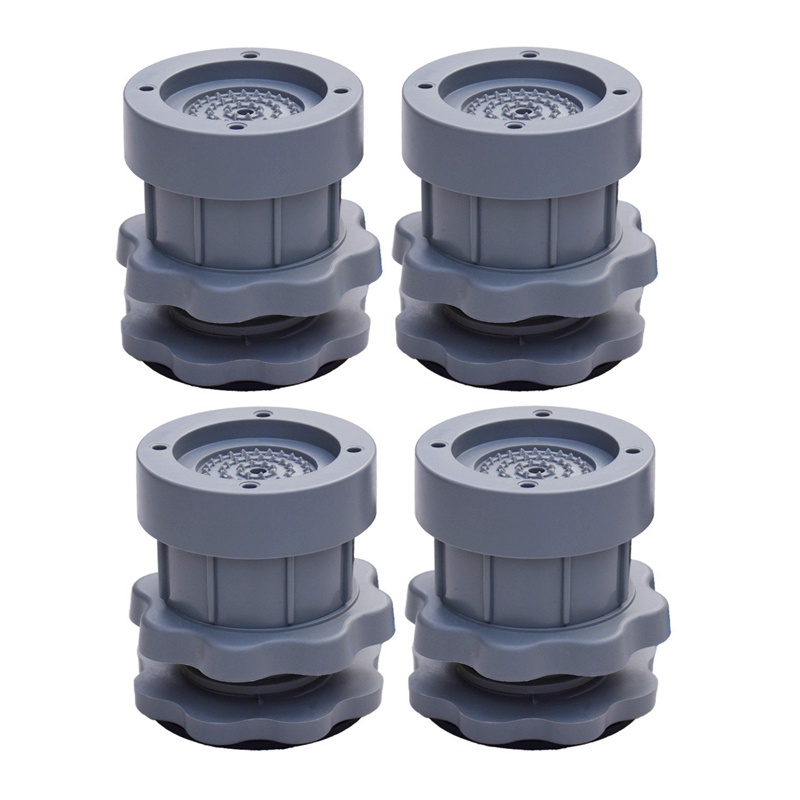 Set 4 Miếng Lót Chân Máy Giặt / Tủ Lạnh / Đồ Nội Thất Chống Rung / Trượt Màu Xám Tùy Chỉnh Tiện Dụng