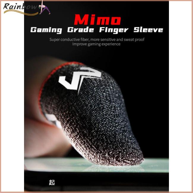 1 Đôi Găng Tay Sợi Bạc Đeo Ngón Tay Chống Mồ Hôi Thoáng Khí Dùng Chơi Game Điện Thoại