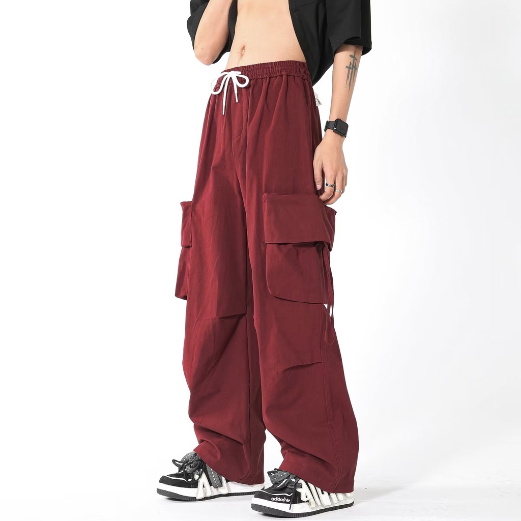 Quần Yếm Ống Rộng Lưng Cao Phong Cách Hip Hop Đường Phố Mỹ Thời Trang Mùa Hè Hàng Mới Dành Cho Bạn Nữ