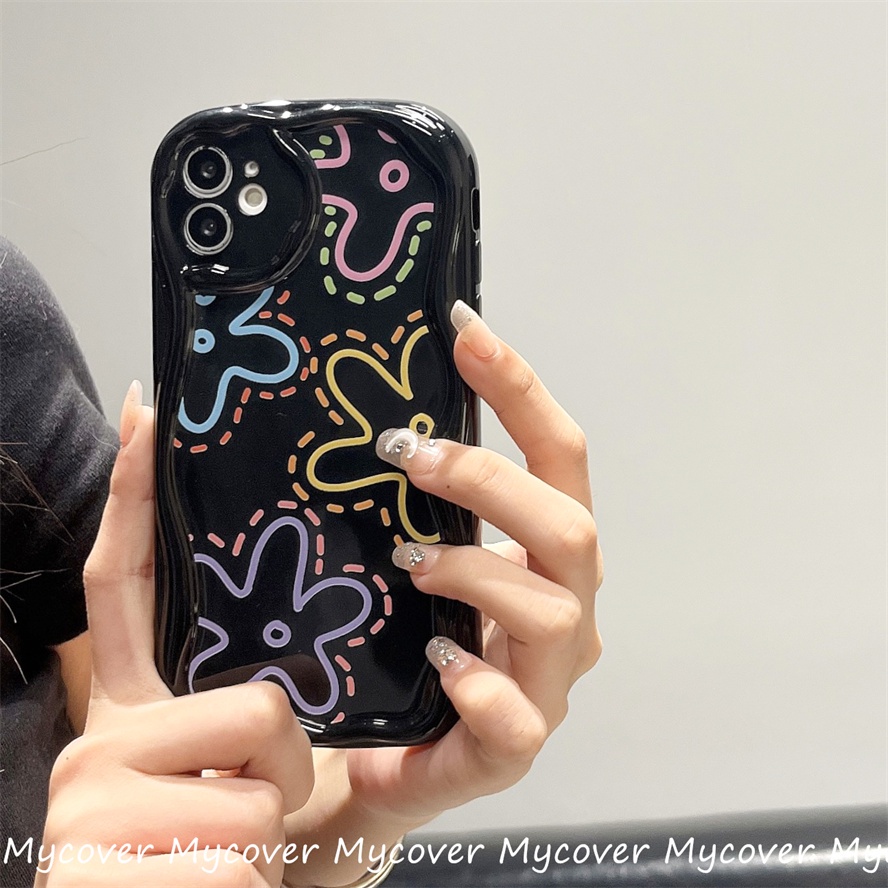 Ốp Điện Thoại Silicone Mềm Chống Sốc In Hình Hoa Cho iPhone 11 12 13 14 Pro Max X Xr Xs 8 7 6 Plus SE 2020