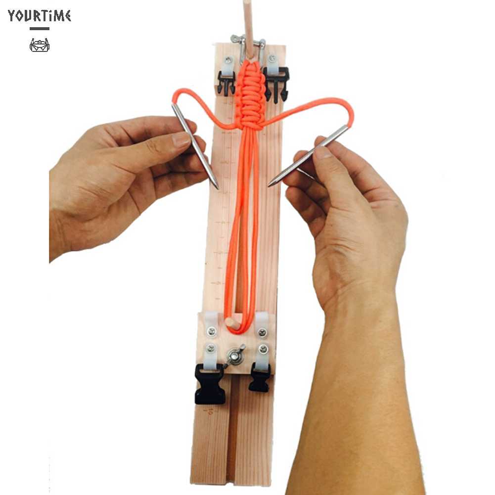 Bộ Dụng Cụ Dệt Vòng Đeo Tay Bằng Gỗ Có Thể Điều Chỉnh Độ Dài