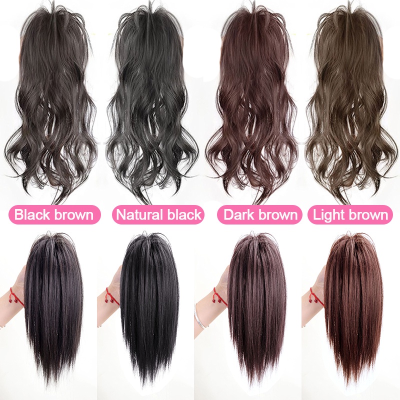 Tóc Giả Đuôi Ngựa Xoăn Tự Nhiên Có Kẹp Dành Cho Nữ