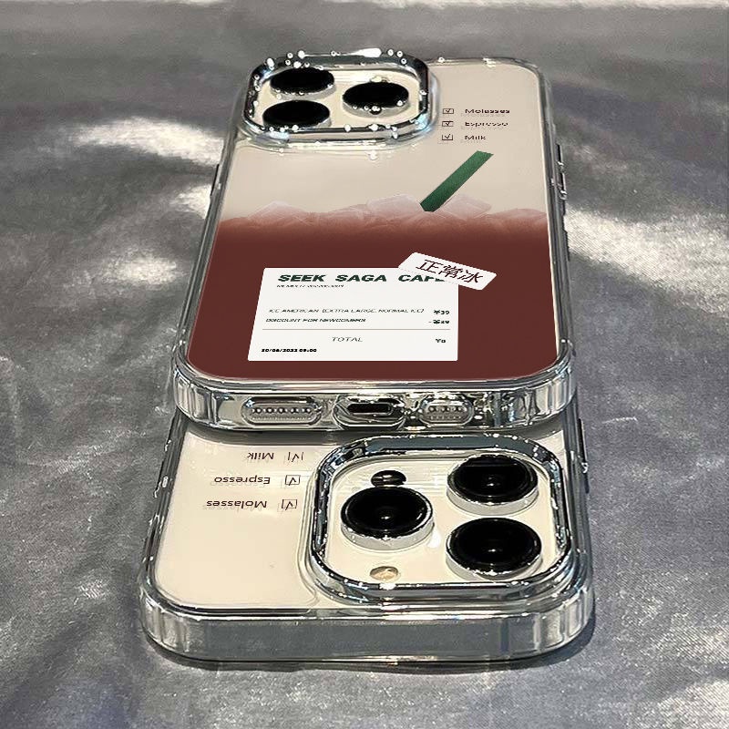 ✅Ốp Điện Thoại Mềm Chống Sốc 7 Màu Cà Phê Đơn Giản Cho Iphone 12 14Pro 8p1113