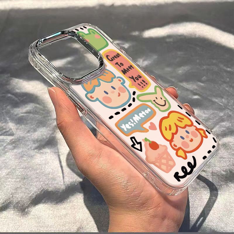 ✅Ốp Điện Thoại Dẻo Họa Tiết Graffiti Thời Trang Chống Sốc Cho iPhone128 591I / plus 7In 11 14pro13max