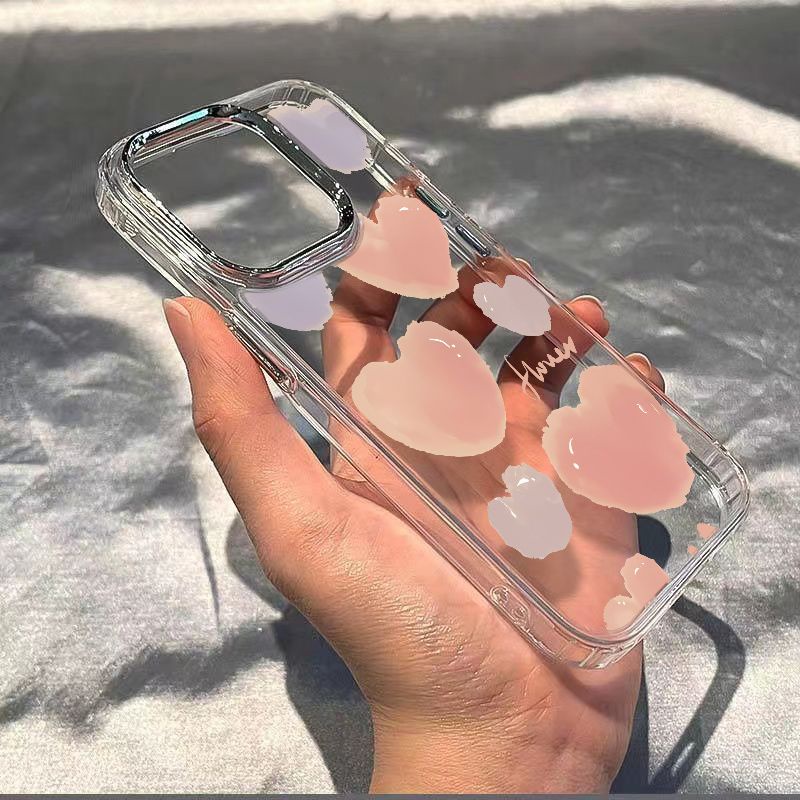 ✅Ốp Điện Thoại Mềm Chống Sốc In Hình Trái Tim Cho Iphone plus max / iPhone1213 118 714pro F9XB