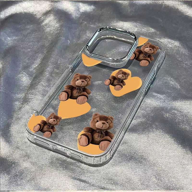 ✅Ốp Điện Thoại Dẻo Họa Tiết Gấu &amp; Búp Bê Dễ Thương Chống Sốc Cho iPhone12 Apple plusmax14pro 11ins 8 7 / 13