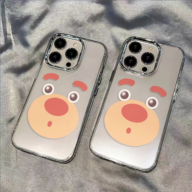 ✅Ốp Điện Thoại Dẻo Màu Hồng / Hồng Họa Tiết Chú Gấu Dễ Thương Chống Sốc Cho Iphone128In 711 1314pro max