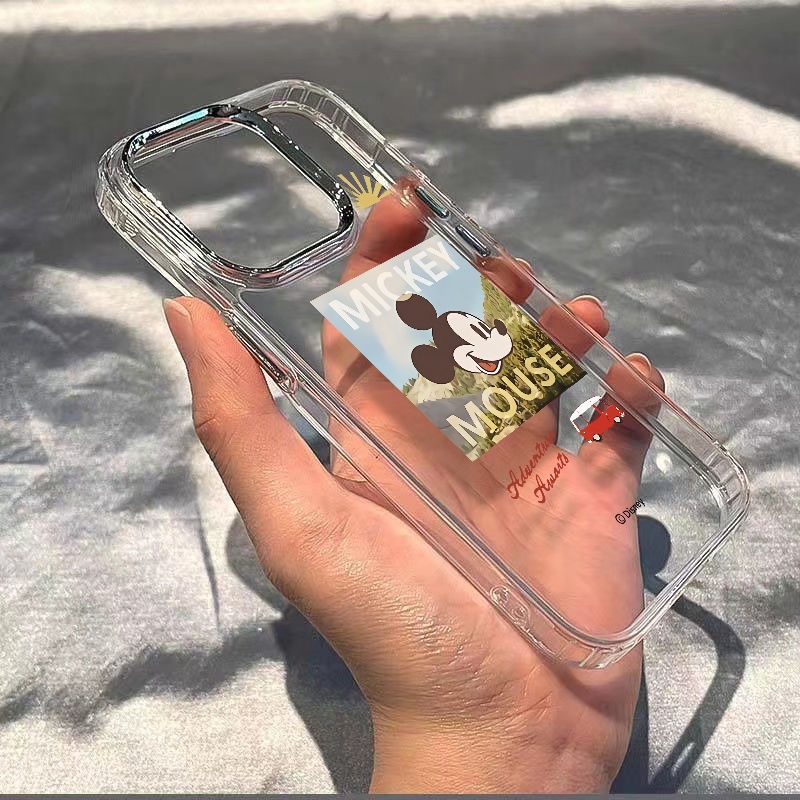 ✅Ốp Điện Thoại Dẻo Họa Tiết Hoạt Hình Mickey Dễ Thương Chống Sốc Cho Iphone12 11 / xs14pro 13 plus 7