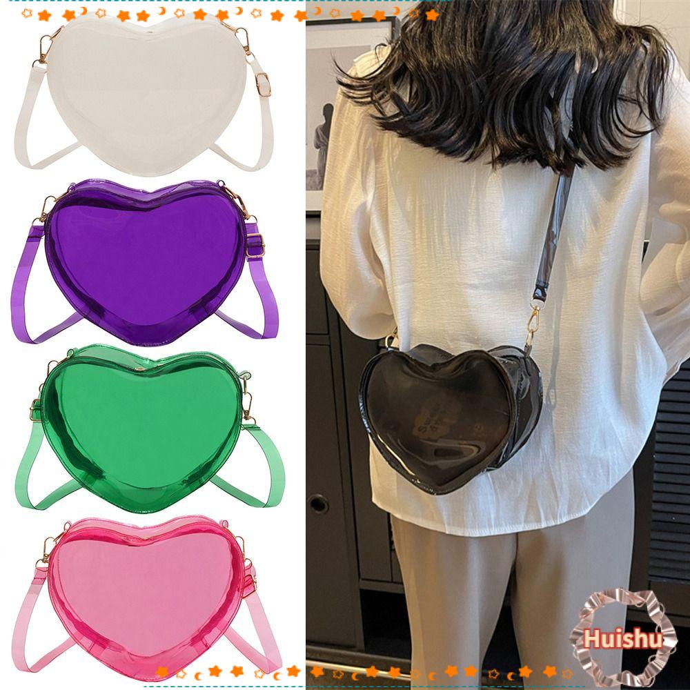 Túi Đeo Chéo Mini Trong Suốt Thiết Kế Đơn Giản Thời Trang Cho Nữ