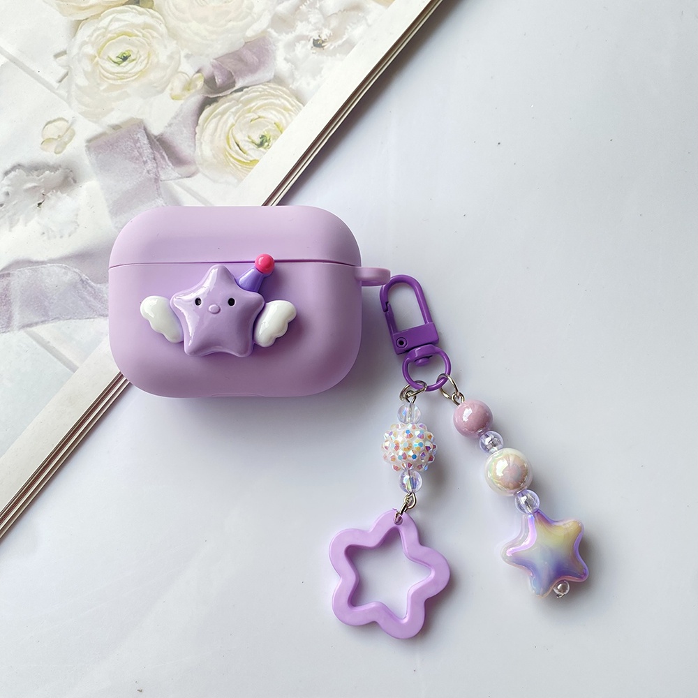 Vỏ Bảo Vệ Hộp Sạc Tai Nghe Sony LinkBuds S WF-LS900N Bằng Silicon Họa Tiết Hoạt Hình Dễ Thương Kèm Móc Khóa Tiện