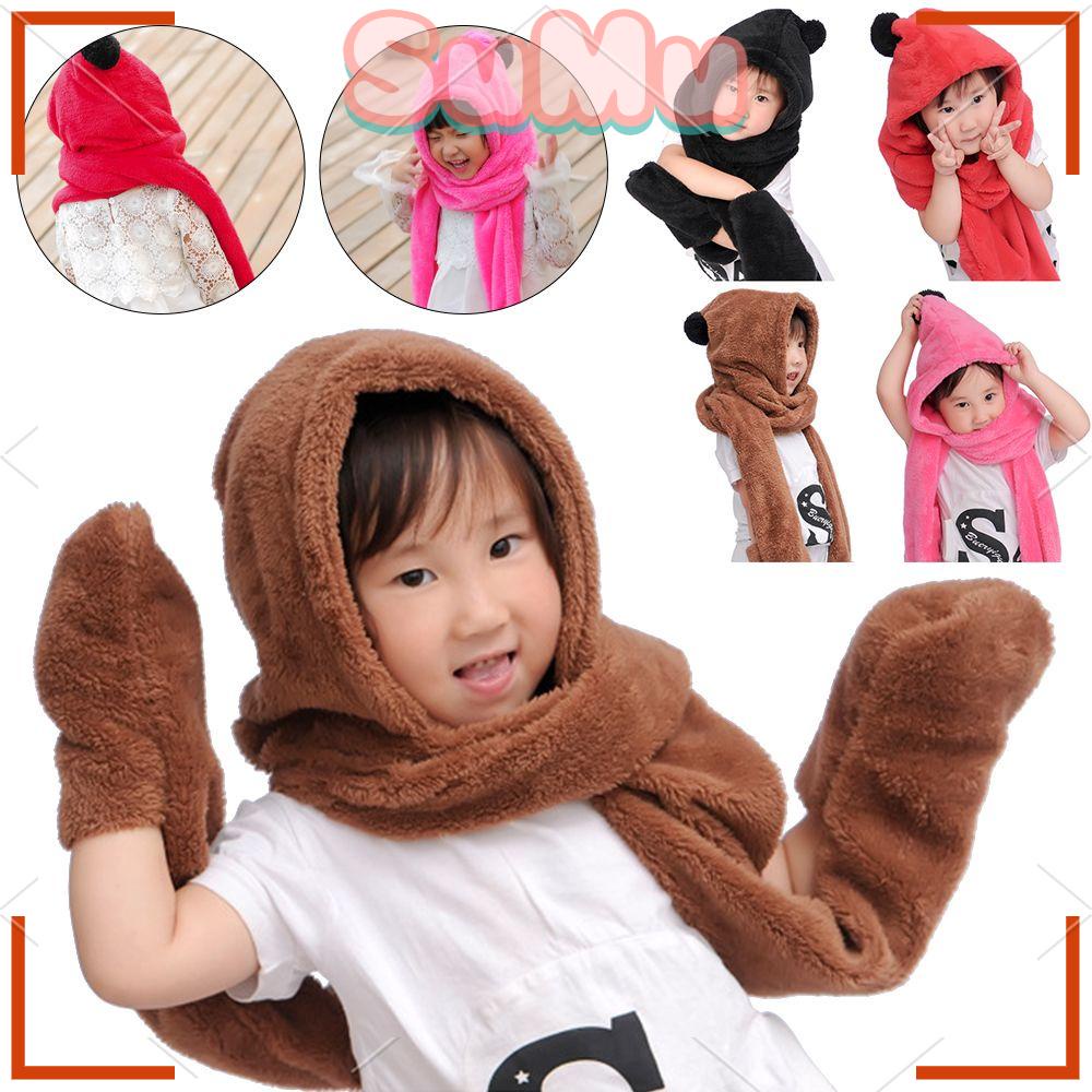 Mũ Trùm Đầu Giữ Ấm Bằng Vải Bông Dày Dặn Thời Trang