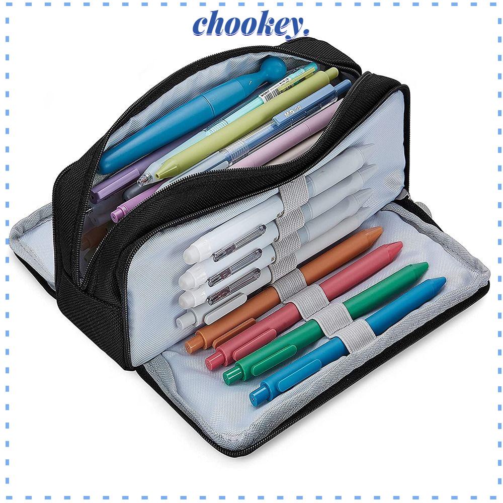CHOOKEY Túi Đựng Bút Chì Cỡ Lớn Thiết Kế Mới Tiện Lợi Dễ Sử Dụng