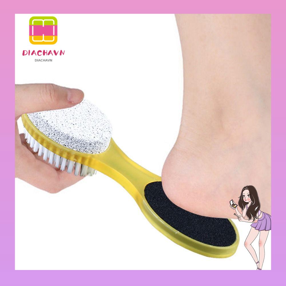 Bàn Chải Tẩy Tế Bào Chết 4 Trong 1 Tiện Dụng|Dụng Cụ Mài Móng Tay Chuyên Dụng Chất Lượng Cao