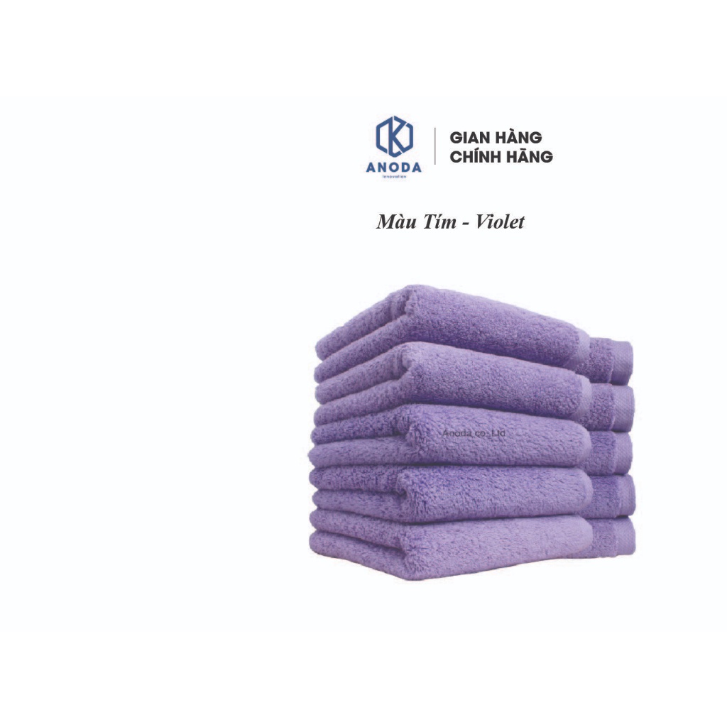 Khăn Tắm Cao Cấp Anoda 200gr - Vua Khăn Dùng Cho Gia Đình Spa Khách Sạn 100% Cotton Thấm Hút Không Ra Màu- 200g